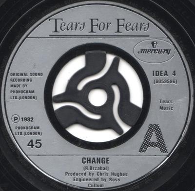 Disc 7 inch TEARS FOR FEARS - Change IDEA4 Mercury 1983 UK Dance & Electronic Second-hand