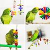 15pcs Bird Swing Chewing Toy Colorful Bite Resistance   Swing Toys Set for Finch Budgie Parakeets Cockatiels