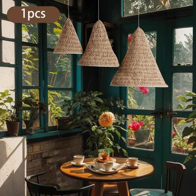 Handwoven Lamp Shade Cover Bohemian Fashion Gift Handcrafted Light Fixture Lampshade
