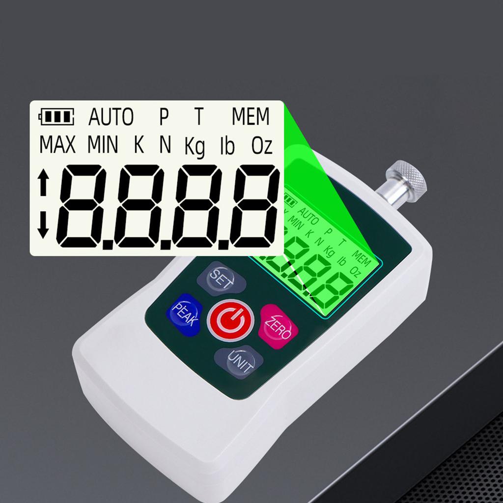 Digital Force Gauge Portable Measuring Instrument Portable Digital Force Gauge Easy to Carry for Push & Pull Tests