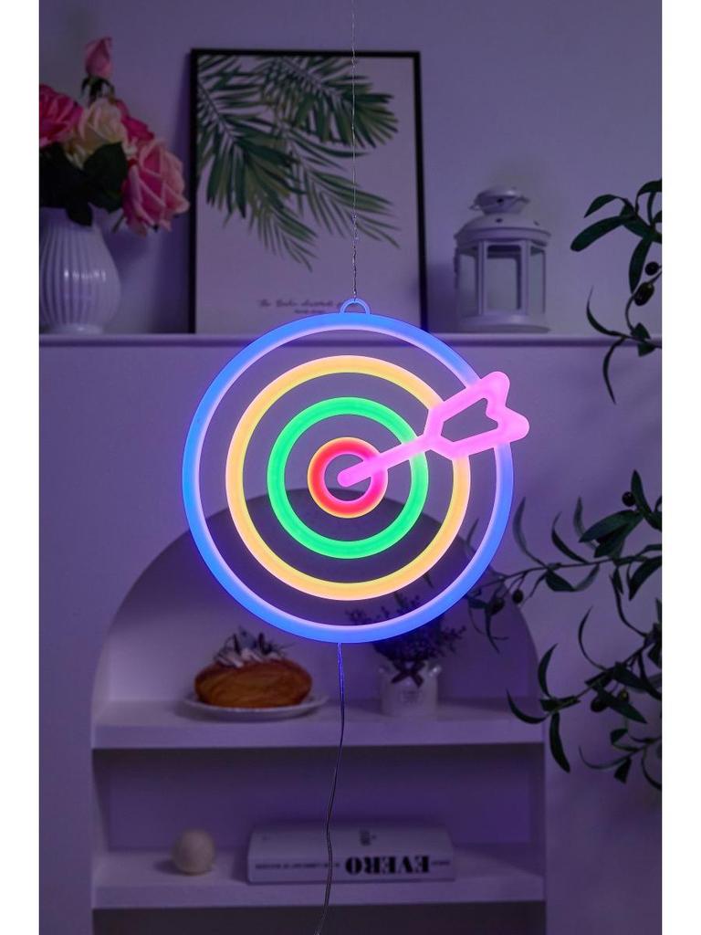 Double-Sided LED Neon Light for Romantic Room Decor