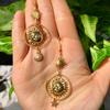 Temperament Personality Gold Color Sun Stars Crescent-shaped Pendant Asymmetry Dangle Earrings for Women Bohemia Jewelry Gifts