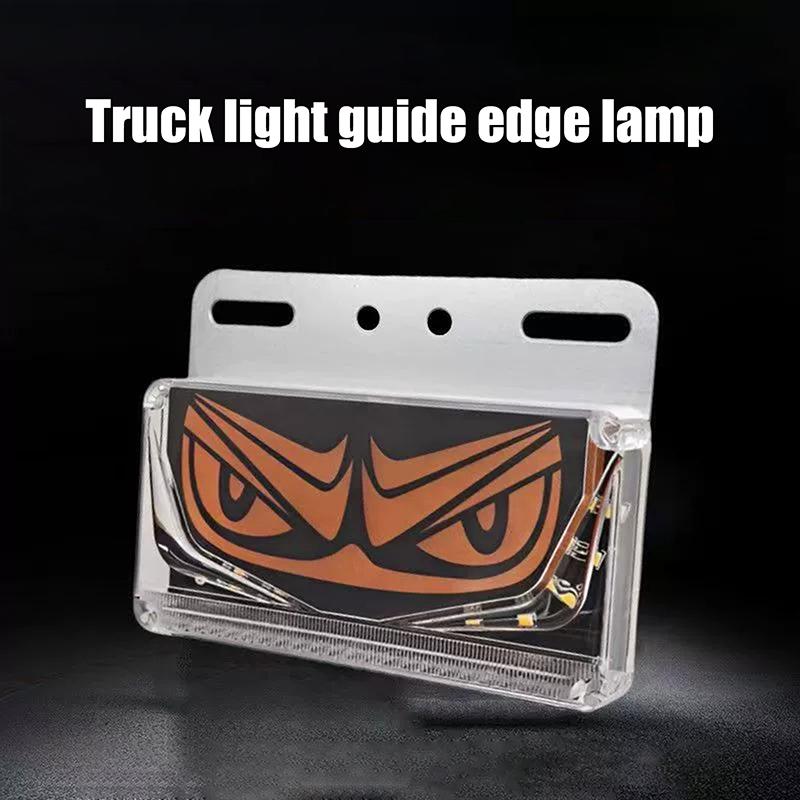 

Eye Side Marker Lights Metal Waterproof 24V Bright Side Marker Lights Truck Vehicle Light Driving Safety Led Signal Fog Lights жёлтый