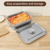Stainless Steel plate Tray with Lids Rectangular Oven Tray Baking Pot Buffet Chafing Dishes Food Deep Container Hotel Pan