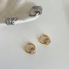 Elegant Zircon Ear Cuff Earrings - Rich Girl Style, High-End Design, Light Luxury with a Slim Waist for Fashionable Women