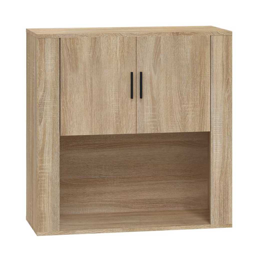 vidaXL Wandschrank Sonoma-Eiche 80x33x80 cm Holzwerkstoff