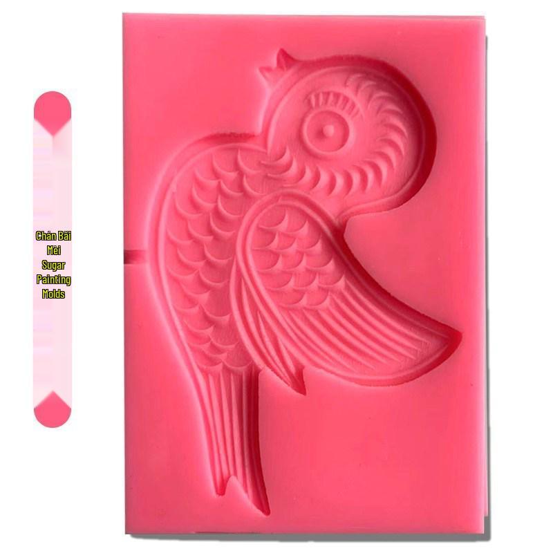 Zodiac Animal Silicone Mold Set: Cartoon Sugar Painting Lollipop Cow Template.