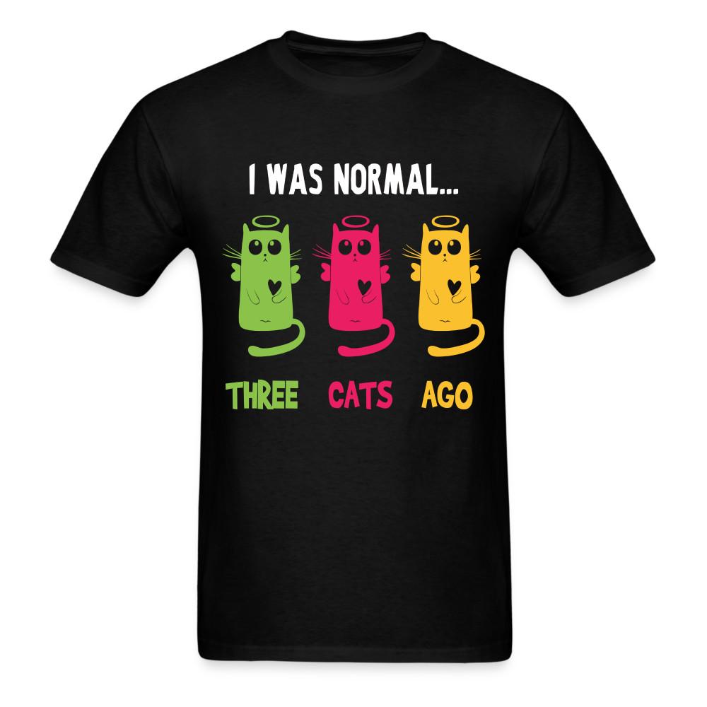 I Was Normal Three Cats Ago Shirt Cat Lovers T-Shirt Size S-6XL