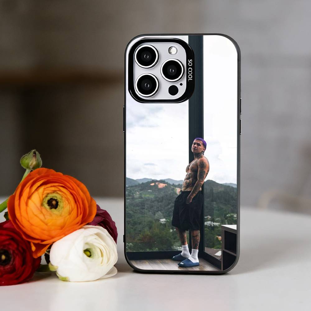 Rapper B-Blessd Phone Case For iPhone 17,16,15,14,13,12,11 Plus,Pro Max,XS,Colorful Silver Black Cover