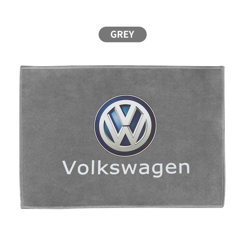 

VW GTI GOLF 2026 Hot For VW VOLKSWAGEN 1PCS Suede Fleece Car Logo Cleaning Towel Car Wash Rags For Volkswagen VW Touran Beetle G