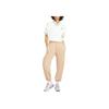 Nike High-Waist Drawstring Sports Pants With Solid Color Brand Logo Women Bottoms Khaki DQ5887-200