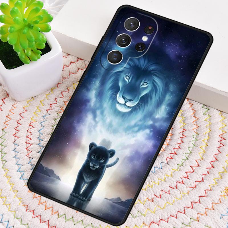 Lion Alpha Male Cub Soft Silicone Phone Case For Samsung Galaxy Note 10 Pro S26 S25 S24 S23 S22 S21 Plus S25Ultra Capa Cover