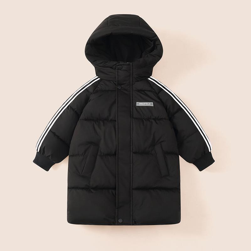 Children's down cotton-padded clothes Medium long children's clothes Boys' clothes Padded-padded clothes Girls' baby cotton-padded jackets Keep warm