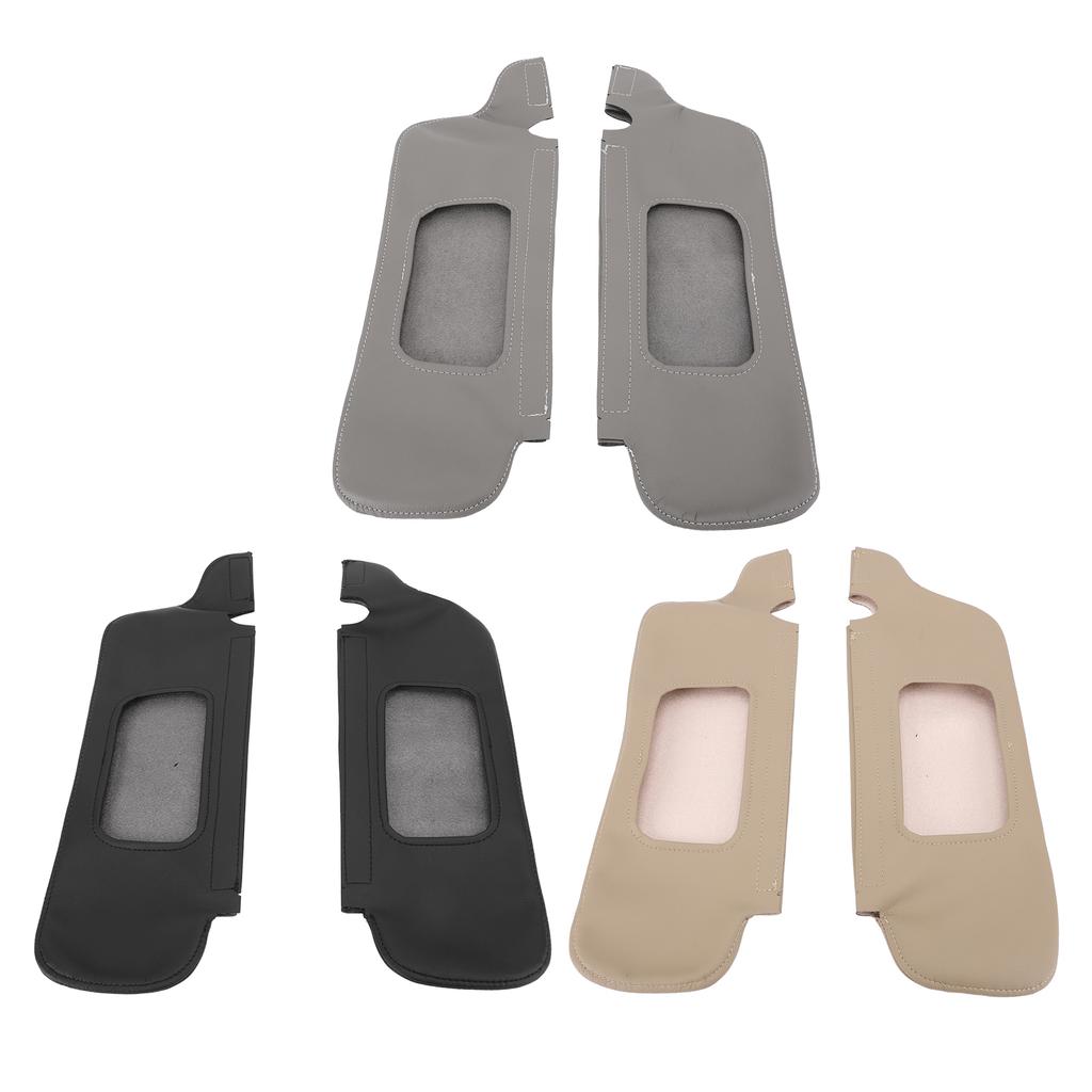Sun Visor Protector Cover Stylish Look Smoother Texture Sun Visor Cover PU Leather Sporty Look for  1994 To 2004