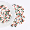 5pcs/set Small Heart Shape Ceramic Beads Double Sided Porcelain Beads  Bracelet