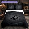 Biancheria da letto a tema Swansea City Set 3 Pezzi Copripiumino Biancheria da letto Decorativa Per Stanza Adolescenti Decorazione Casa