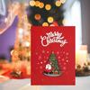 Christmas Music Greeting Card with Lights LED Light and Music Blessing Card Unique Holiday Postcard for Women Men