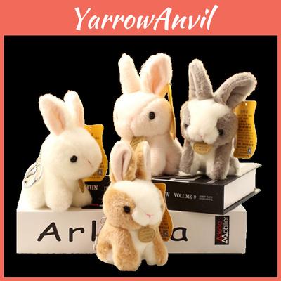 Cute Plush Bunny Keychain Pendant Fluffy White Rabbit Doll Backpack Decoration Gift For Girls