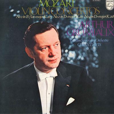 LP Record ARTHUR GRUMIAUX, LONDON SYMPHONY OR - Mozart, Violin Concertos Nos.1,2&4 X5581 PHILIPS 1974 Japan Classical Used