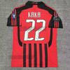 0607 AC Milán Milánský dres Kaka 95-20 Ronaldinho a retro fotbalový dres
