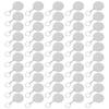 50PCS Acrylic Keychain Blanks DIY Painting Transparent Protective Film Blank Keychains