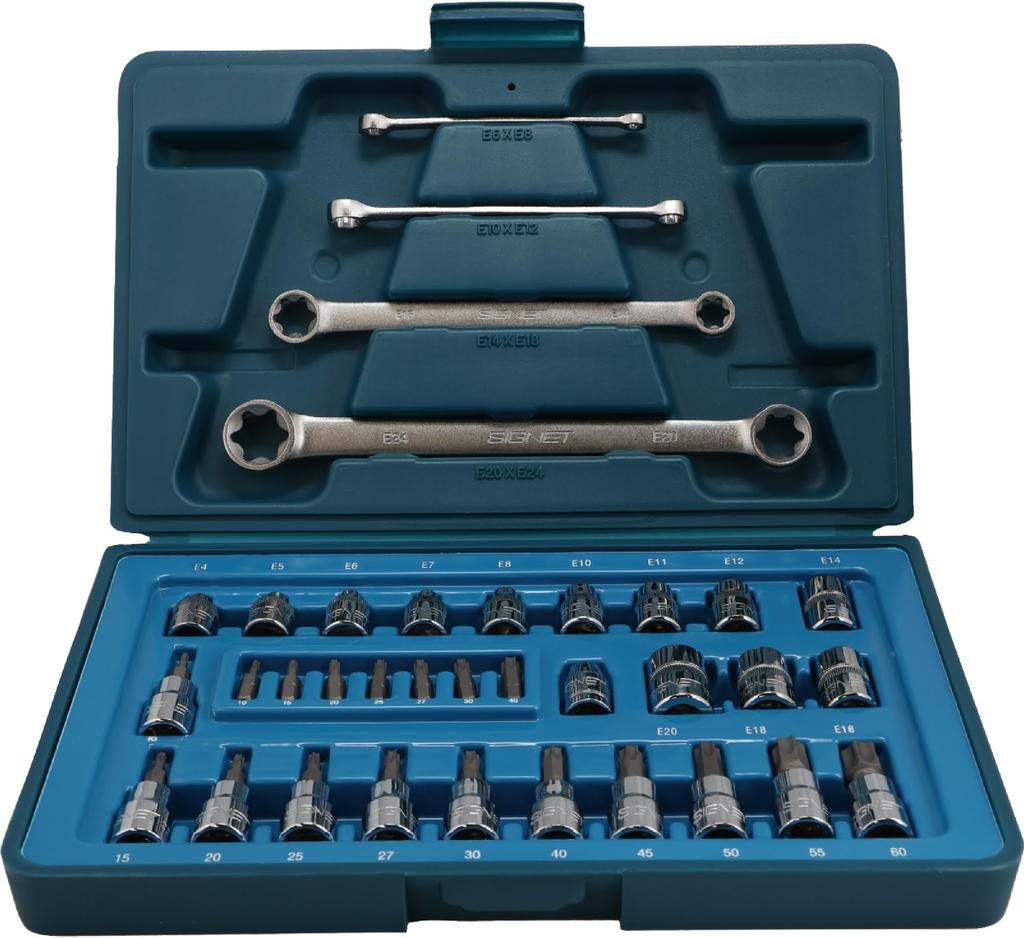 SIGNET Drive Hex Lobe Socket Set 12835 3/8