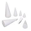 5 Pieces Foam Cones for Crafts Decorations Cake Topper Polystyrene Cones for Table Centerpiece Wedding Party Activities DIY Arts