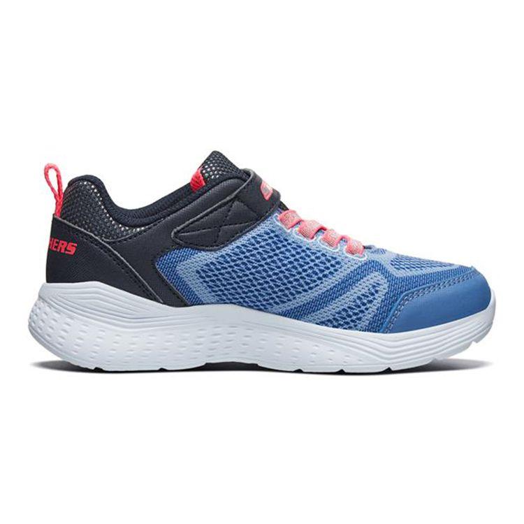 Skechers Snap Sprints Durable Breathable Low Top Running Shoes Kids sneakers Black Blue 81372L-PWMT