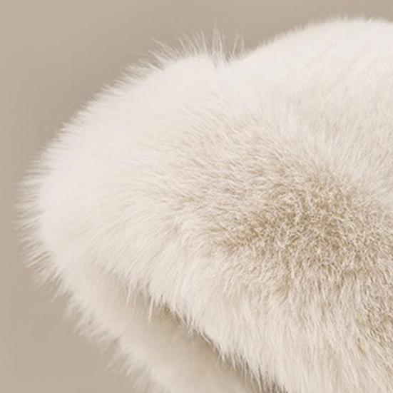 Basin Hat Women Winter Warm Thickened Brim Bucket Hat Solid Color Windproof Outdoor Cold Weather Hat Headwear