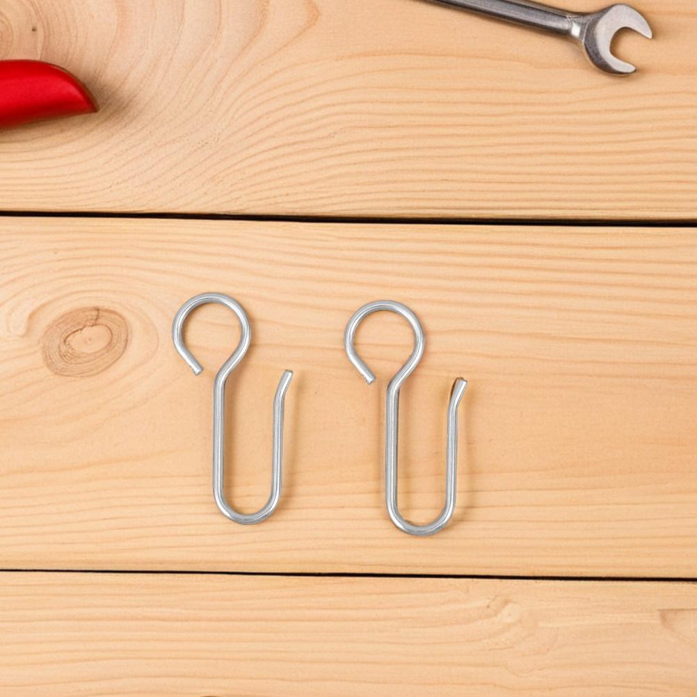 50Pcs Ceiling Decoration Curtain Hooks Easy Install Drapery Hooks for Shower Track Bathroom Accessories Heavy Duty Curtain