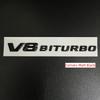 Car 3D Black Logo V8 BITURBO Emblem Car Fender Badge For Mercedes Benz C63 G63 E63 S63 W222 W223 W213 W212 W205 W204 Accessories MU8