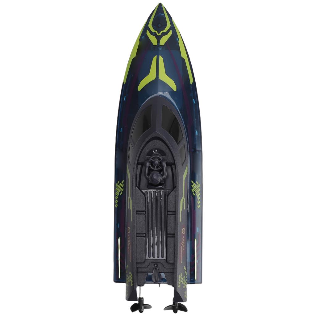 Remote Control Boat for Pools and Lakes, 2.4G Speed Boat Toy with LED Lights, Low Battery Alert for Adults and Kids