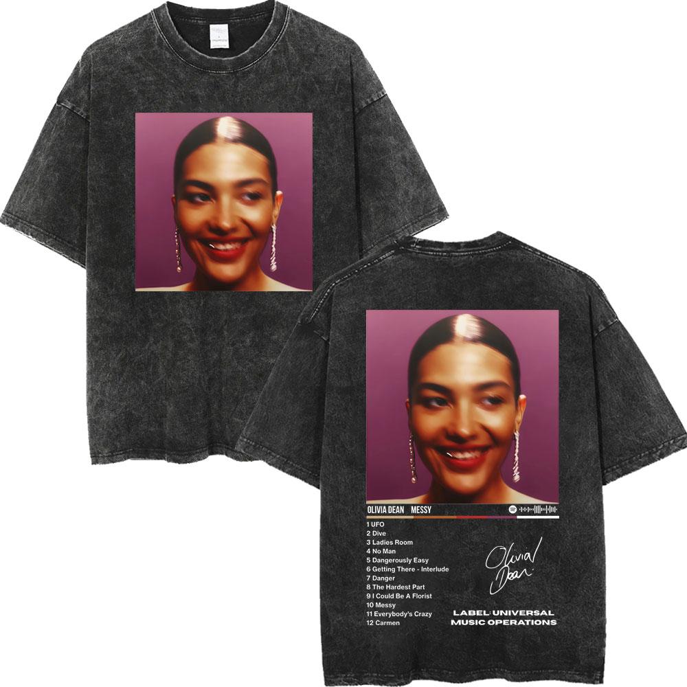 Vintage Washed The Art of Loving Tour Graphic T Shirts High Street Fashion Trend Tshirts Men Women Casual Cotton Tshirt