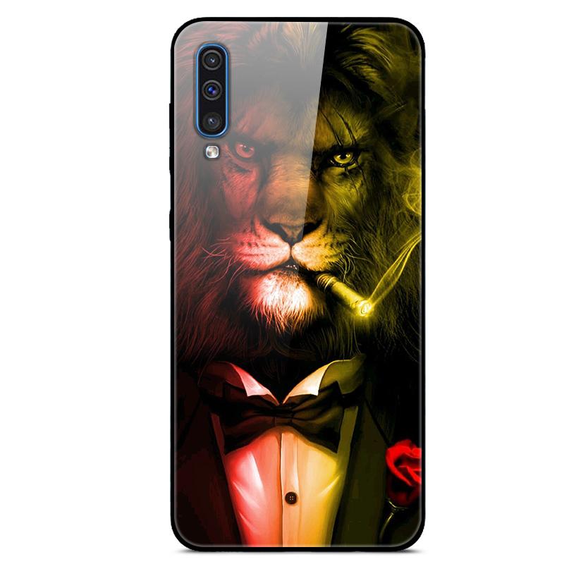 6.4" For Samsung Galaxy A30s A51 A50 Case A 30s Glass Back Cover Case For Samsung A30s A50 A70 A51 Case A 30 s A 51 Case Bumper
