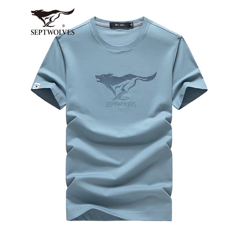 Septwolves Men s Eco-Friendly Casual Print Short-Sleeve T-Shirt 2XL