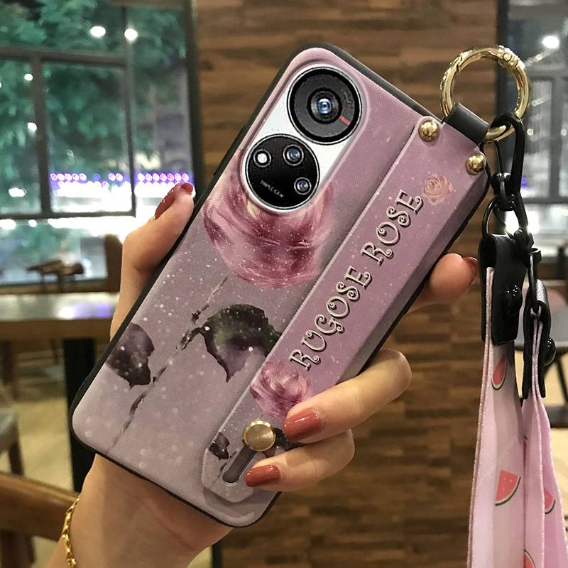 Wristband Phone Holder Phone Case For ZTE Blade V40S/Axon40 SE Dirt-resistant Soft case Durable Wrist Strap Lanyard Ring