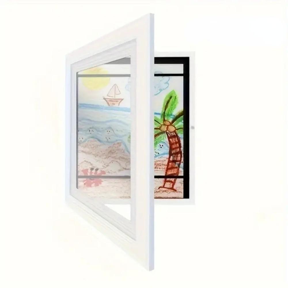 Wall Decoration Wooden Kids Art Frame Changeable Family Portraits Photo Frame Home Decor Memorial Picture Frame For Kids