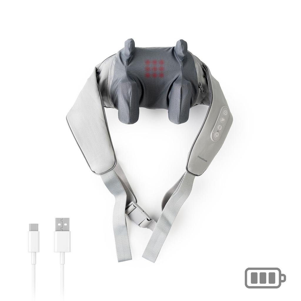 Wiederaufladbarer 6D Nacken- und Rückenmassagegerät Silax InnovaGoods