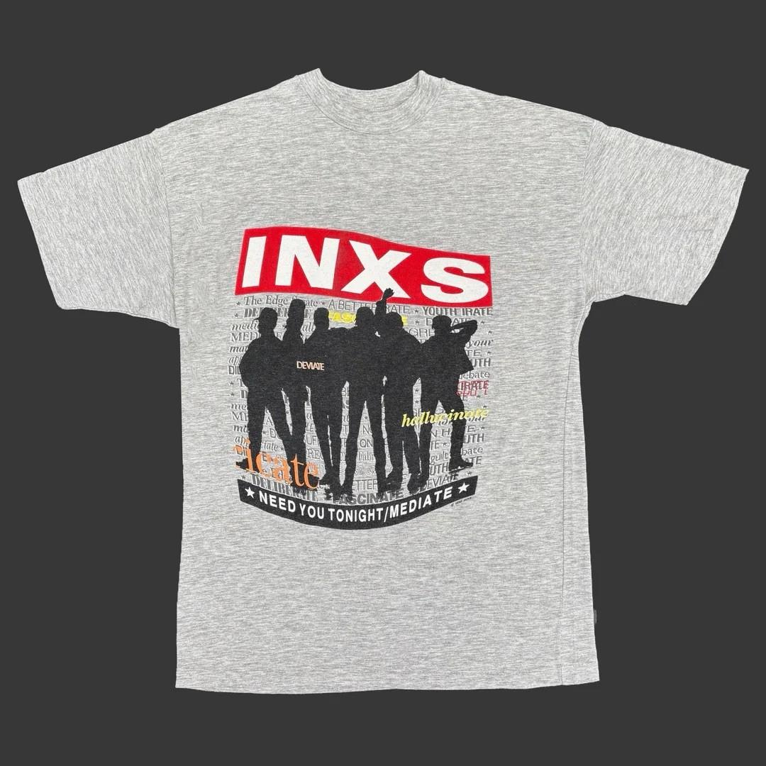INXS 1988 80s Vintage Need You Tonight Band Concert 88 Merch Tour World Unisex T-Shirt S