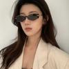 Trendy Oval Sunglasses for Women Luxury  Designer Metal Frame Sun Glasses Ladies Vintage Shades Goggles Óculos De Sol