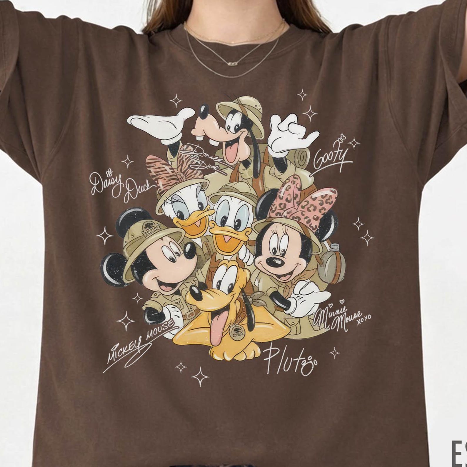 Comfort Colors Mickey and Friends Safari Signature Shirt, Disney Safari Mode Shirt, Animal Kingdom Safari Shirt, Mickey Safari WDW Shirt XL