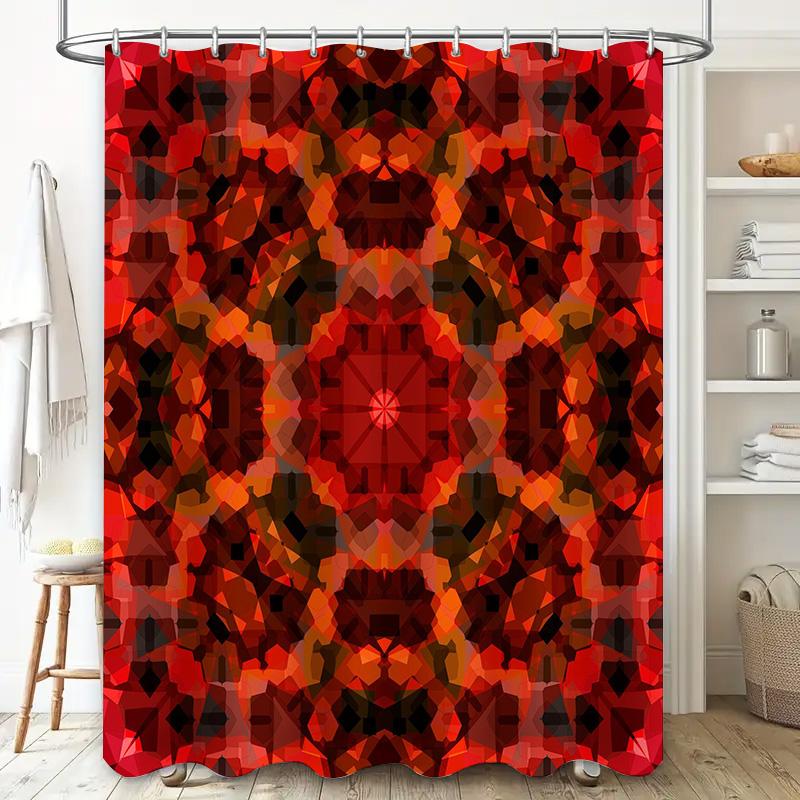Vintage Plaid Shower Curtain Modern Bold Striped Print for Bath Room Decor Waterproof Fabric In Multiple Colors