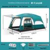 Tenda Portatile Lupo Artico: Due Stanze e Un Salone con Protezione Sole e Pioggia per il Campeggio