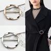 Round Japanese Fashion Knot Buckle for Coat, Belt, or Scarf - Alloy Material