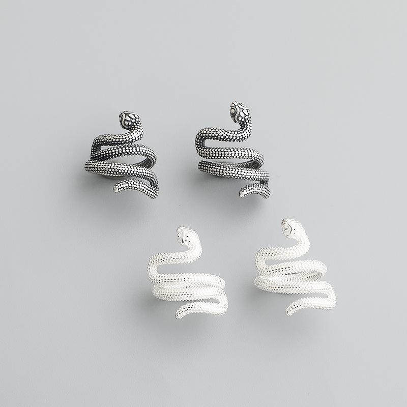 S925 Sterling Silver Thai Snake Spacer Beads for DIY Handmade Bracelets & Necklaces