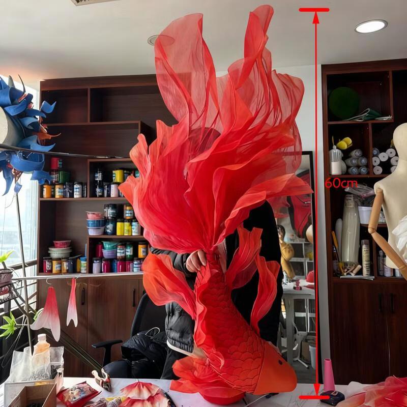 Красная карп-кои из ЭВА, реквизит для фотосъемки