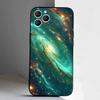 Weltraum Für Galaxie Universum Handyhülle Für iPhone 17,16,15,14,13,12,11,Pro,XS,Max,XR,Plus,E,SE4,Mini Schwarzes Weiches Cover