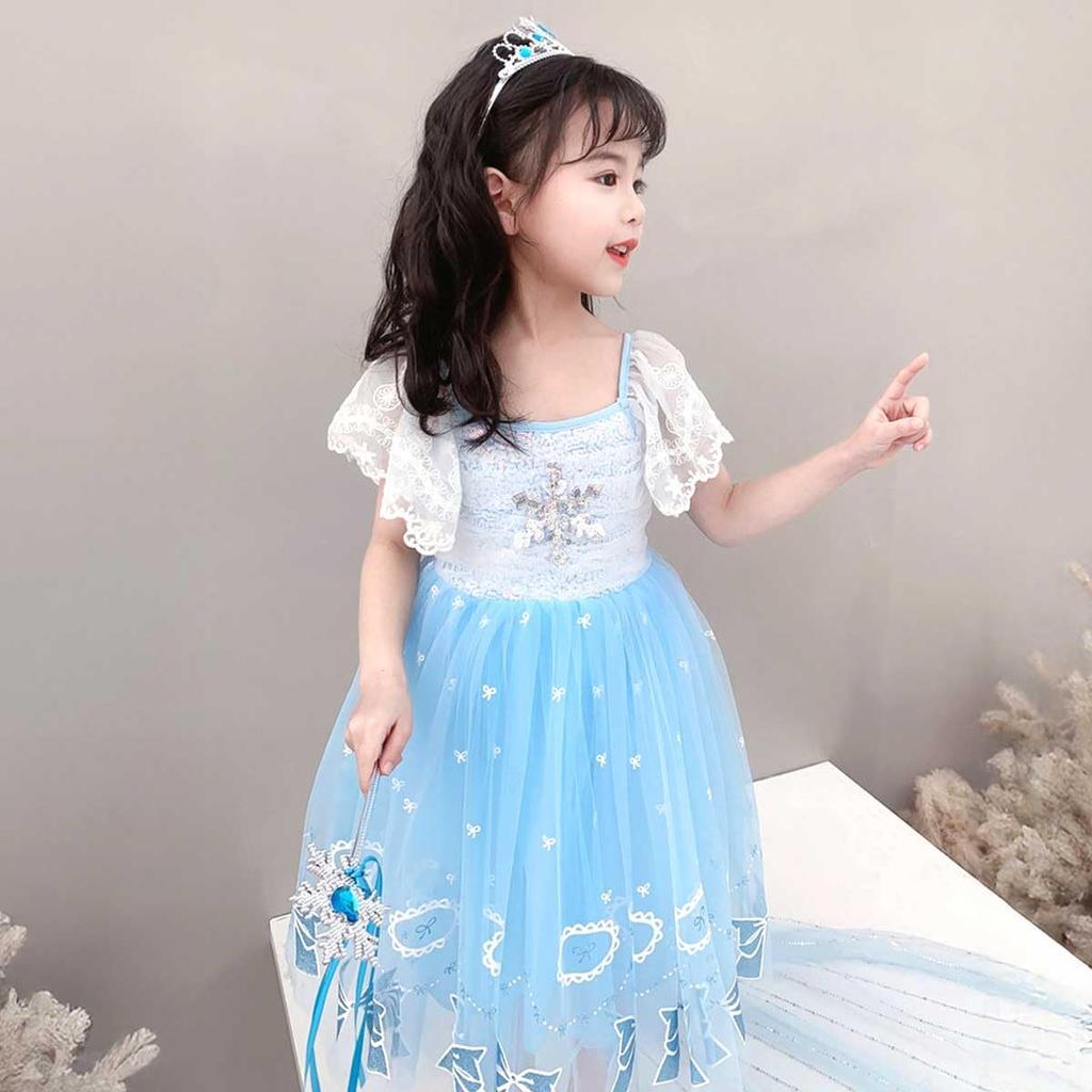 [monoii] Princess Dress, Kids' Snow Queen Costume for Halloween, Girls