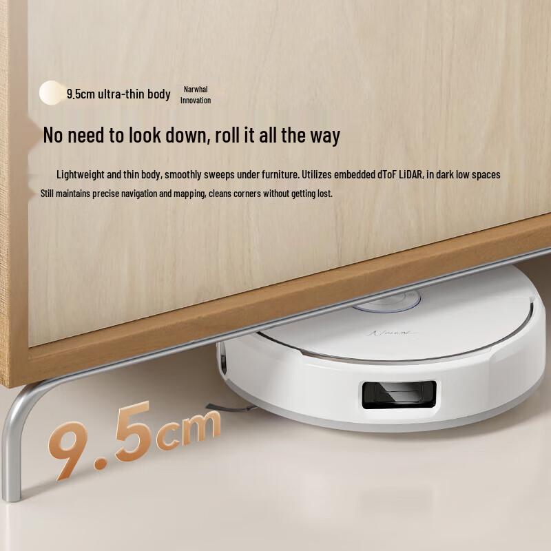 Narwal J6 Smart Robot Vacuum & Mop with Auto Water Hookup CN plug (adapter included)
