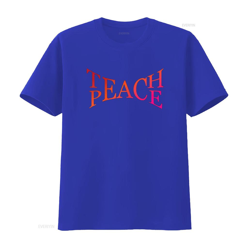 Teach Peace Tolerance Love Kindness Action Activist Hippie T Shirt vintage Washed Slightly Versatile Top For Everyday Wear Soft